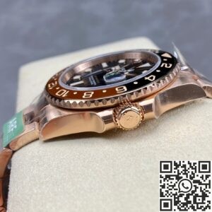 ARF Factory Rolex GMT Master II M126715CHNR-0001 Rose Gold Watch Replica