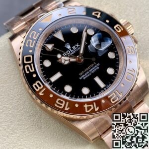 ARF Factory Rolex GMT Master II M126715CHNR-0001 Rose Gold Watch Replica