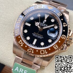 ARF Factory Rolex GMT Master II M126715CHNR-0001 Rose Gold Watch Replica