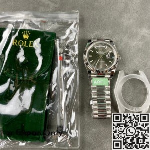ARF Factory Fake Rolex Day Date M228239-0060 Grey Dial