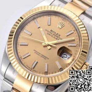 Clean Factory Rolex Datejust M126333-0009 Gold Dial Replica