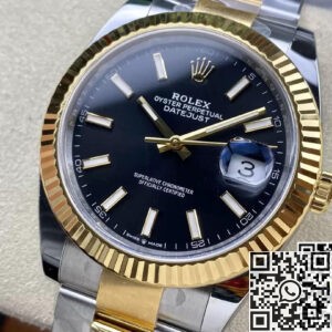 Clean Factory Fake Rolex Datejust M126333-0013 Black Dial Watch