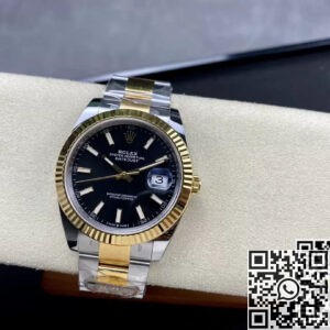 Clean Factory Fake Rolex Datejust M126333-0013 Black Dial Watch