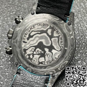 Custom Rolex Replica Daytona DIW Carbon Fiber Case Light Blue