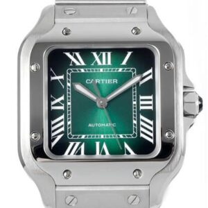 BV Cartier Replica Watch De Santos WSSA0061 Gradient Green