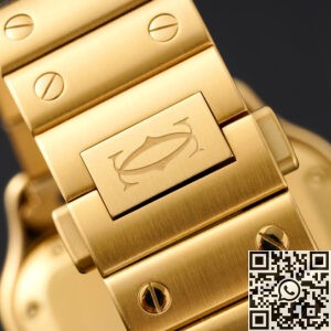 Replica Cartier BV Factory De Santos Gold Full Diamond Watch