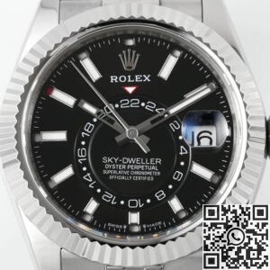 Rolex Replica Bright Black ZF Sky Dweller M336934-0008 Dial