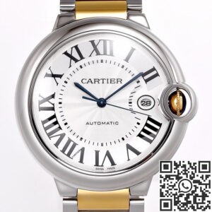 AF Cartier Replica Ballon Bleu De W2BB0031 Silver Dial