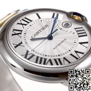 AF Cartier Replica Ballon Bleu De W2BB0031 Silver Dial