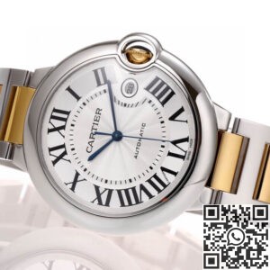 AF Cartier Replica Ballon Bleu De W2BB0031 Silver Dial