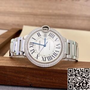 Cartier Replica AF Ballon Bleu WE9009Z3 Silver Dial Size 42mm