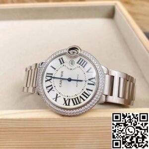 Cartier Replica AF Ballon Bleu WE9009Z3 Silver Dial Size 42mm