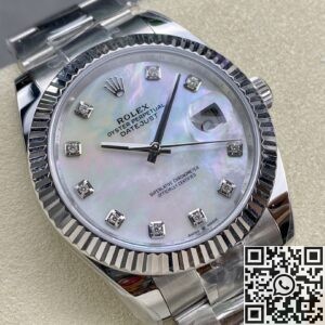 ARF Rolex Datejust Replica M126334-0019 White Watch 41mm
