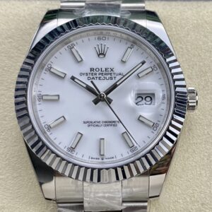 Rolex Replica White Watch ARF Datejust M126334-0009 41mm