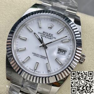 Rolex Replica White Watch ARF Datejust M126334-0009 41mm