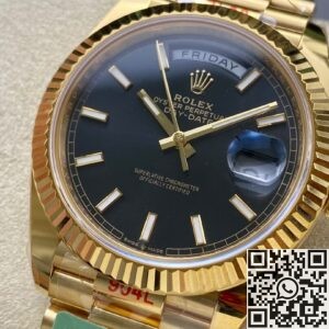 Day Date Bright Black ARF Factory Rolex M228238-0067 Size 40