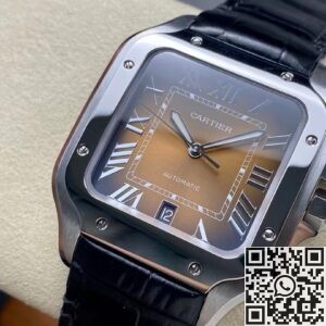 BV Factory Cartier Replica De Santos WSSA0064 Black Belt Watch – The Perfect Fusion of Classic and Innovation