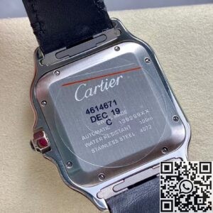 BV Factory Cartier Replica De Santos WSSA0064 Black Belt Watch – The Perfect Fusion of Classic and Innovation