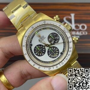 Artisans de Genève Rolex Daytona Gold case White dial