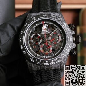 Custom Rolex Hollow Daytona Black Dial