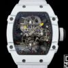 Replica Richard Mille RM27-02 Tourbillon White Nylon Strap