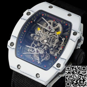 RM Factory Replicas RM27-02 Tourbillon Black Nylon Strap
