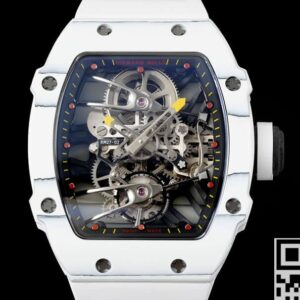 Replica Richard Mille White RM Factory RM27-02 Tourbillon Strap
