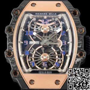 RM Factory Black Strap Richard Mille RM21-01 Tourbillon