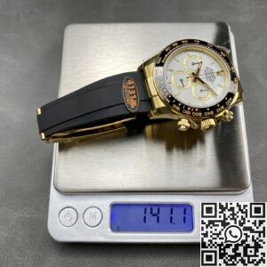 QF Factory Rolex Cosmograph Daytona Fake M126518LN-0002 White Dial: Precision and Luxury Redefined
