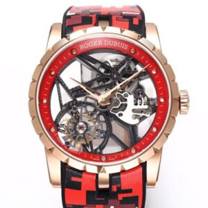 BBR Factory Replica Roger Dubuis Watches Excalibur RDDBEX0393 Red Camouflage Strap: The Bold Tourbillon Timepiece