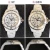 XF Factory Chanel J12 Watch Details True And Fake Comparison
