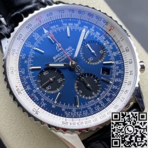 BLS Factory Breitling Navitimer Replica AB0127211C1A1 Blue Dial Leather Strap: A Classic Reimagined