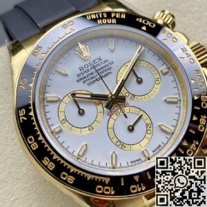 QF Factory Rolex Cosmograph Daytona Fake M126518LN-0002 White Dial: Precision and Luxury Redefined