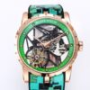 BBR Factory Roger Dubuis Fake Excalibur RDDBEX0393 Green Camouflage Strap: A New Era in Tourbillon Timepieces