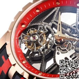 BBR Factory Replica Roger Dubuis Watches Excalibur RDDBEX0393 Red Camouflage Strap: The Bold Tourbillon Timepiece