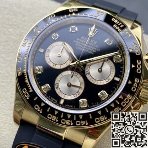QF Factory Replica Rolex Cosmograph Daytona M126518LN-0005 Diamond Scale: A Luxurious Fusion of Elegance and Precision