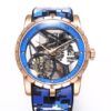 BBR Factory Roger Dubuis Replicas Excalibur RDDBEX0393 Blue Watchband: A New Era in Tourbillon Timepieces