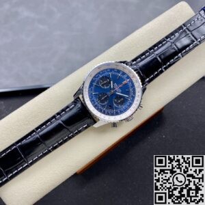 BLS Factory Breitling Navitimer Replica AB0127211C1A1 Blue Dial Leather Strap: A Classic Reimagined