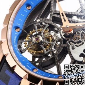 BBR Factory Roger Dubuis Replicas Excalibur RDDBEX0393 Blue Watchband: A New Era in Tourbillon Timepieces