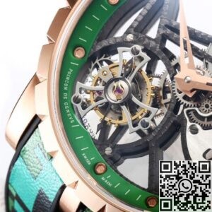 BBR Factory Roger Dubuis Fake Excalibur RDDBEX0393 Green Camouflage Strap: A New Era in Tourbillon Timepieces