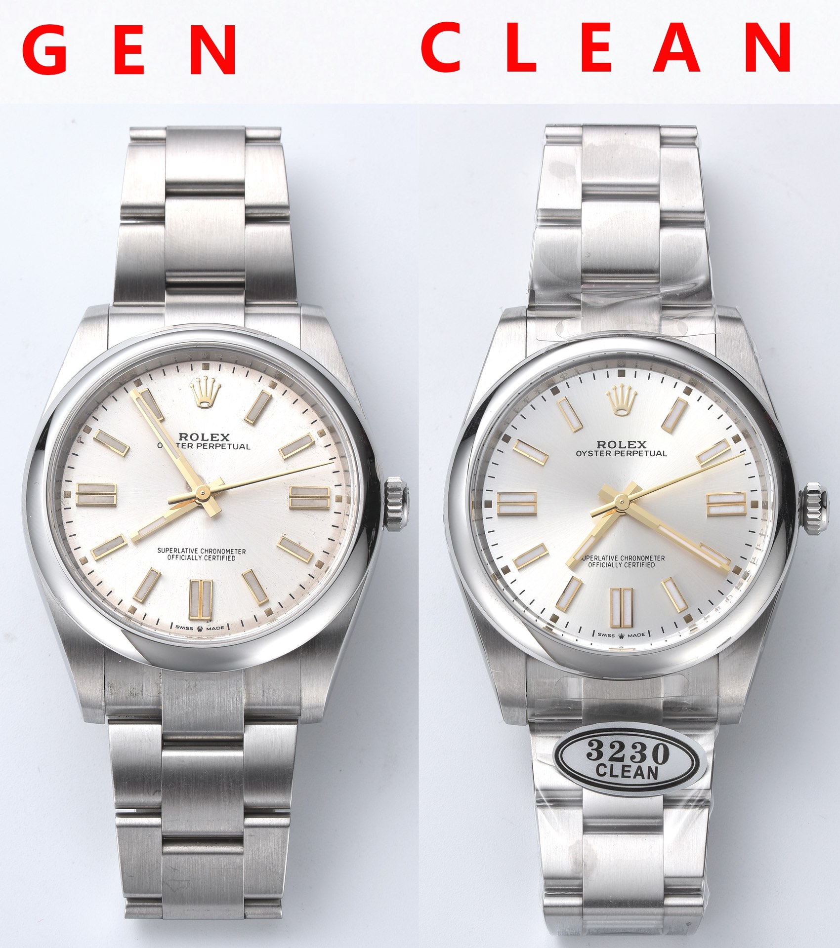 Clean Factory 124300 Replica Oyster Perpetual Watch