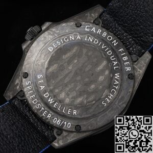 DIW Custom Fake Rolex Sea-Dweller Carbon Fiber Case Blue Dial – A Fusion of Modern Craftsmanship and Iconic Design