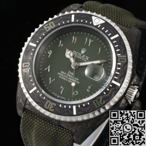 DIW Custom Fake Rolex Sea-Dweller Black Arabic Numeral Scale Watch – A Cutting-Edge Evolution of a Classic