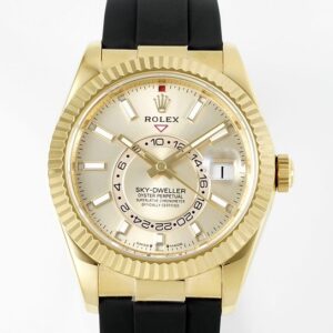 ZF Factory Imitation Rolex Watch Sky-Dweller M336238-0001 Gold Watch Case