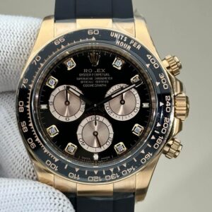 Clean Factory's New Rose Gold Fake Rolex Daytona M126515LN-0004 with Diamond Scale