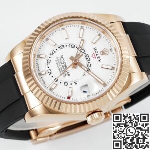 ZF Weapon V2 Heavy Metal Version: Rolex Sky Dweller Replica M326235-0004 Gold Bezel White Dial