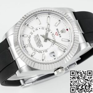 ZF Factory Fake Rolex Sky-Dweller M336239-0003 White Dial: The Ultimate Replica with Heavy Metal Precision