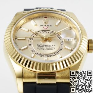 ZF Factory Imitation Rolex Watch Sky-Dweller M336238-0001 Gold Watch Case
