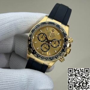 Clean Factory's New Rubber Strap Gold Rolex Daytona Replica Watch M126518-0010