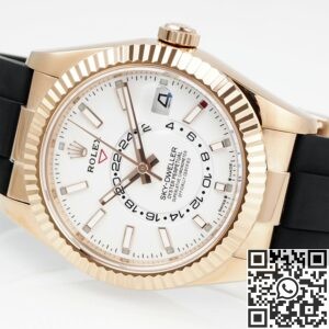 ZF Weapon V2 Heavy Metal Version: Rolex Sky Dweller Replica M326235-0004 Gold Bezel White Dial